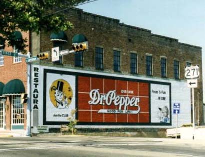 Dr. Pepper sign, Mount Pleasant, Texas