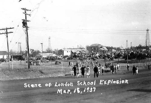 Scene of Now London School Explosion, March 18, 1937