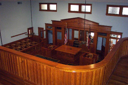 TX - Newton County Courthouse Restored District Courtroom