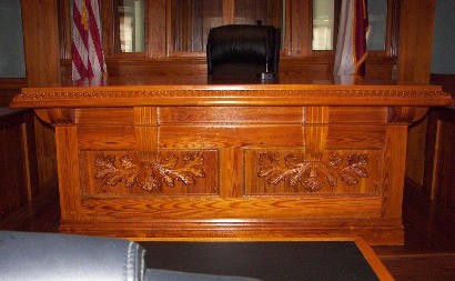 TX - NewtonCounty Courthouse Judge's Bench