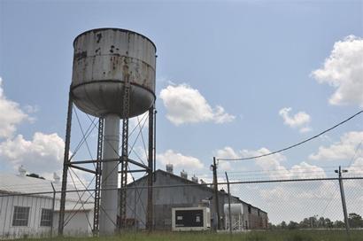 Panola TX gas pipeline company old water tower