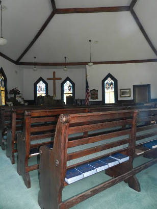 Pert. TX - Mount Vernon United Methodist Church interior