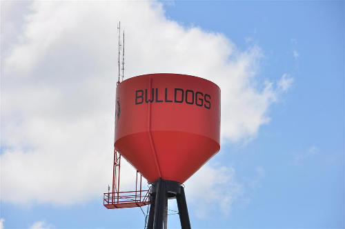 Queen City TX - Bulldogs Water Tower