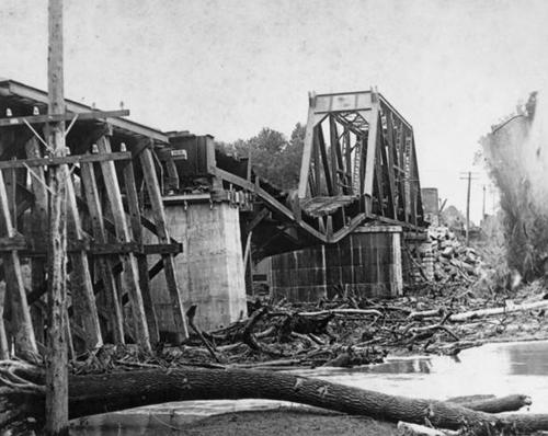 Riverside TX Turning Bridge Damage 1925