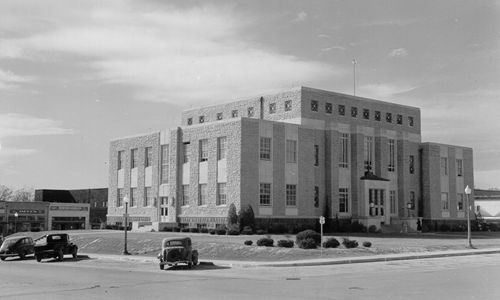 Cherokee County Courthouse,  Rusk, Texas old photo