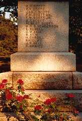 Scott name on Scott monument base , Scottsville Texas cemetery