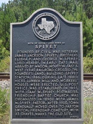 Spivey TX Town Site Historical Marker