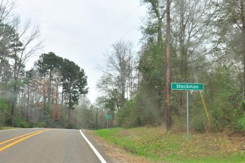 Stockman TX Highway Sign