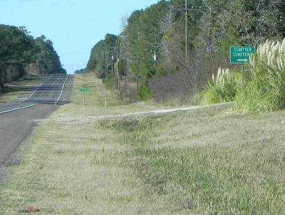 Sumpter Texas - Sumpter Cemetery sign