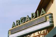 Arcadia Theater marquee, Tyler, Texas