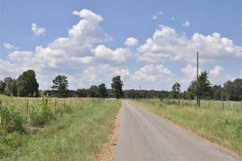 Vesey TX rural road