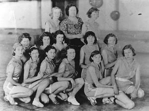 1934 Wells High School Girls Basketball Team, Wells, Cherokee County,  Texas