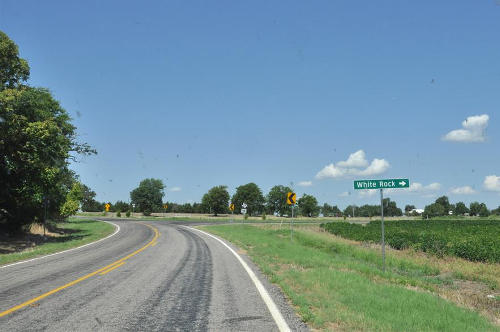 White Rock TX - Highway sign