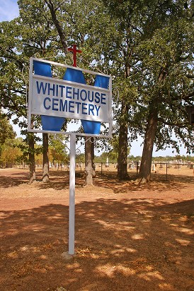 TX  - Whitehouse Cemetery Sign