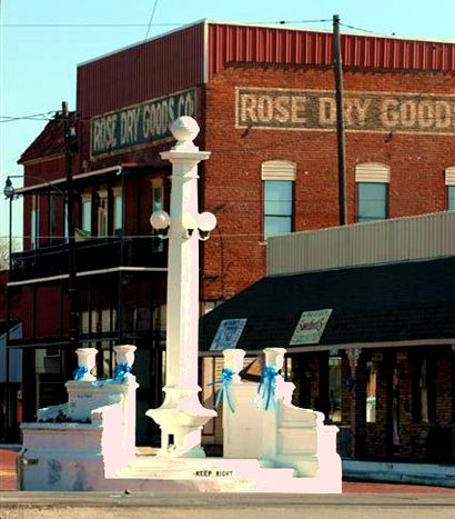 Wills Point Texas  Rose Dry Good and Rose Monument