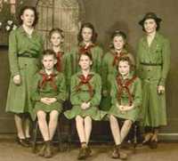 Schulenburg  Texas Girl Scout Troop I - old photo