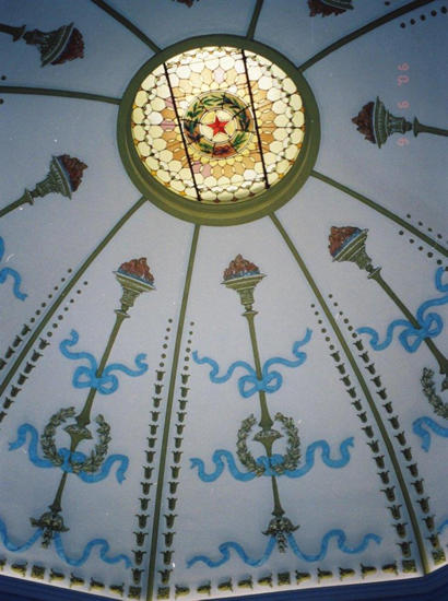 Fort Worth TX - 1895 Tarrant County Courthouse rotunda  skylight