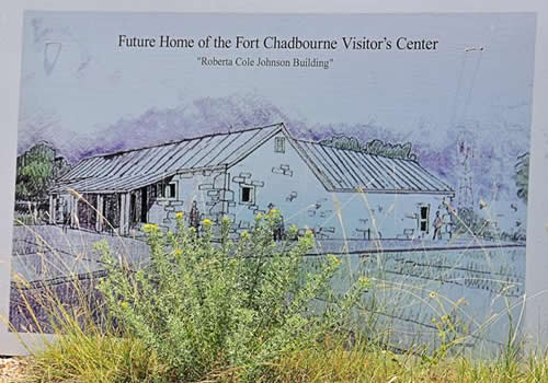Coke County TX - Rendering of future home of Fort Chadbourne  visitor's Center