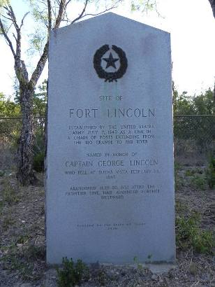 Fort Lincoln 1936 Texas Centennial Marker, Medina County Tx