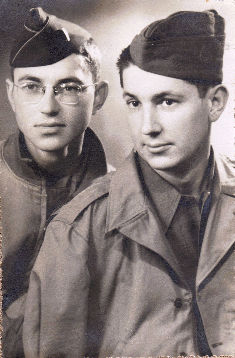 WWII - Billy & George Short In Nancy, France 1945