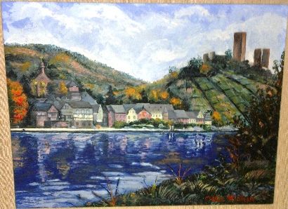 Germany Ludendorff Bridge Ruins  painting by Ollie Fisher