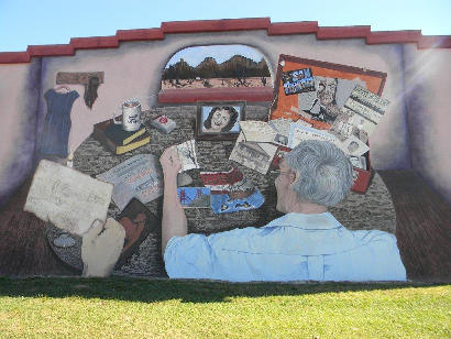 Colquit, Georgia - Mural featuring Alcatraz Prison Escape