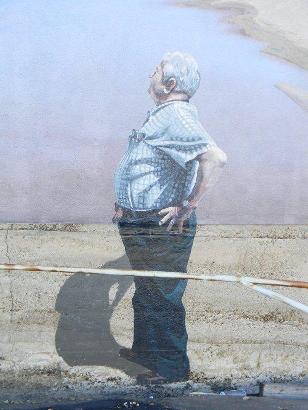 Dothan Alabama - Mural Trompe l'œil Man