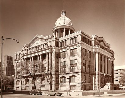 The 1910 Harris County Courthouse, 1955, Houston TX