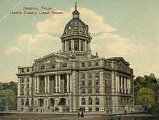 The 1910 Harris County Courthouse  post card