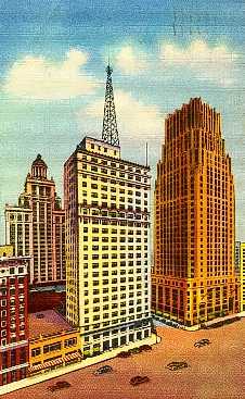 Gulf building and Neils Esperson Building,  Houston, Texas 1935