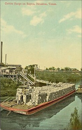 Houston TX - Cotton Barge on Bayou