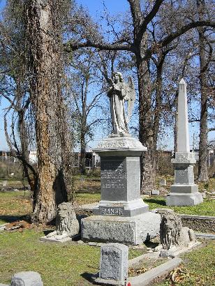 Houston TX - Olivewood Cemetery Baker Angel
