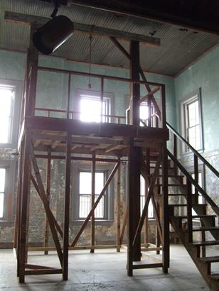Gallows & noose, Gonzales County Jail, Gonzales TX,