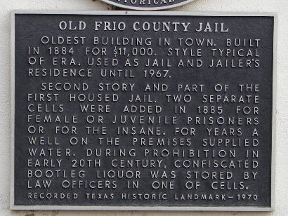 Pearsall TX - Frio County Jail historical marker