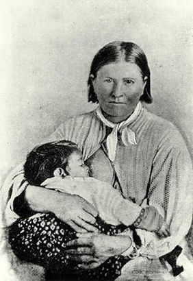 Cynthia Ann Parker and child