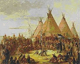 Tipis by George Catlin