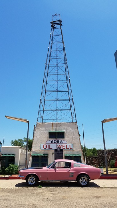 Matador TX - 1930s Bob's Oil Well Gas Station 