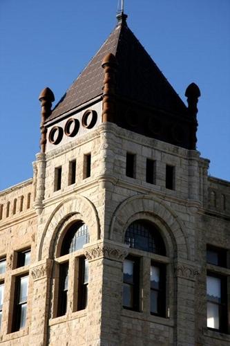 1890 Ness County Bank building tower, Ness City, Kansas 