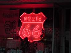 Route 66 Neon sign