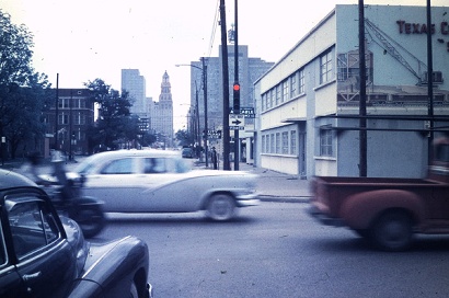Houston TX - Travis Looking North 1957