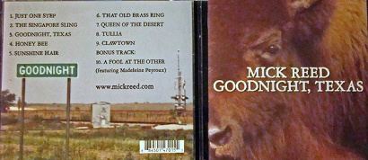 Mick Reed Goodnight, Texas CD cover