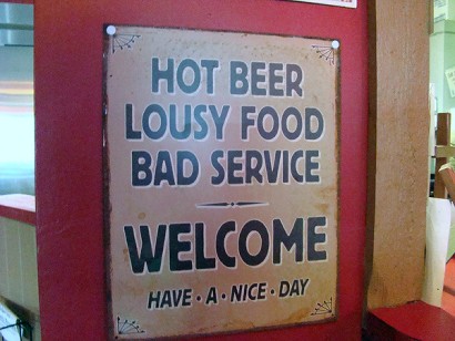 Sign - hot beer