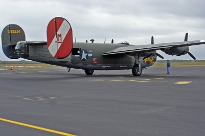 B-24 bomber at Aransas County Airport