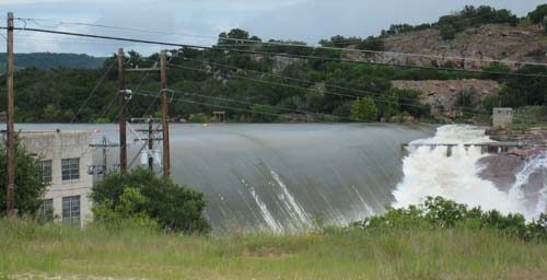 Inks Dam spillway, Texas