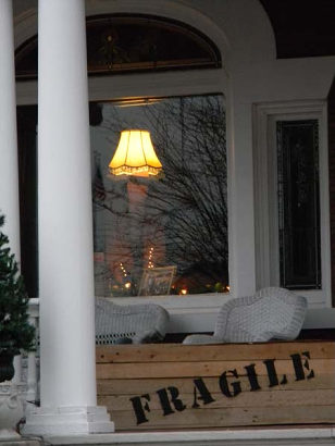 Christmas Story Lamp and FRAGILE