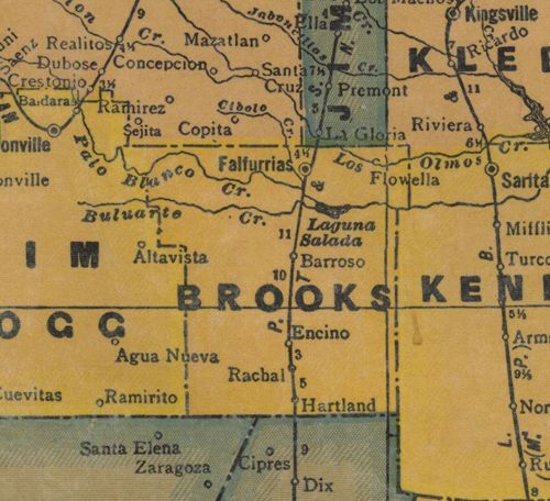 TX Brooks County 1940s Map