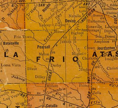 Frio County TX 1920s map