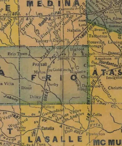 Frio County 1920s map