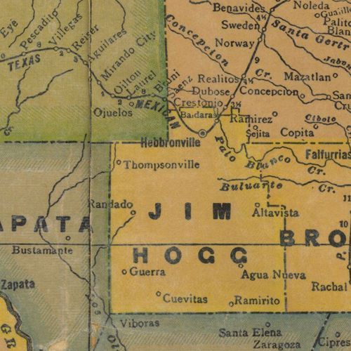 TX Jim Hogg County 1940s Map