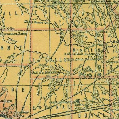 TX - La Salle  County 1876 map